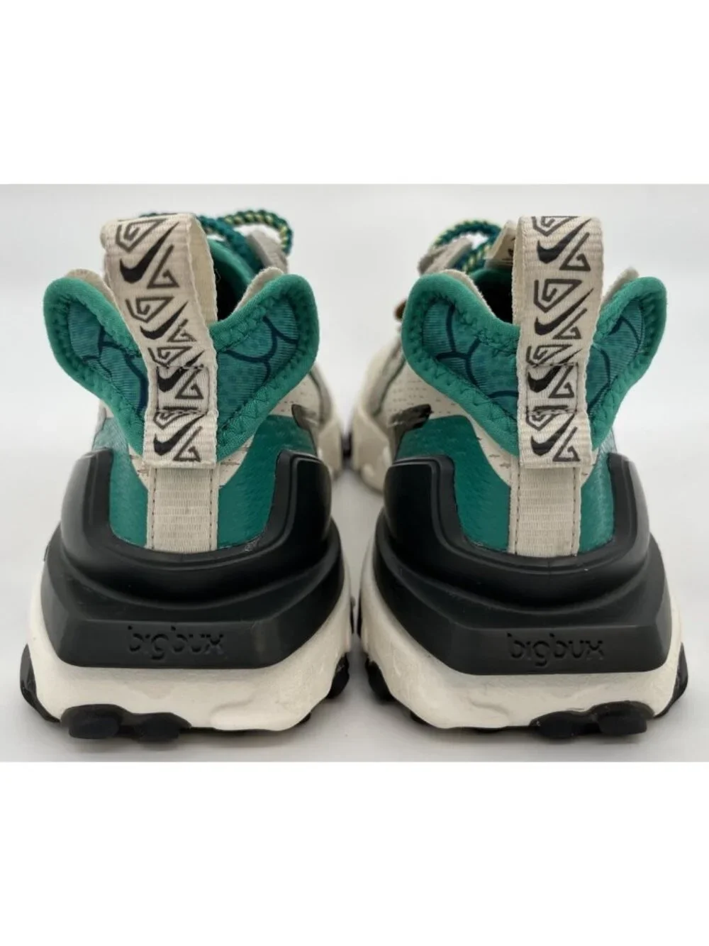 NIKE ID React Vision Cheetah Print Logo Brown Green Women’s Size 7.5 CT3618-991